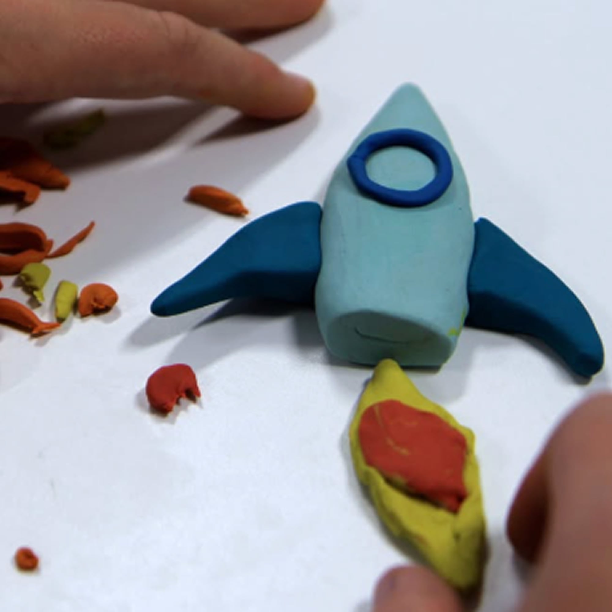 Creative workshop session with participants taking part in arts and crafts